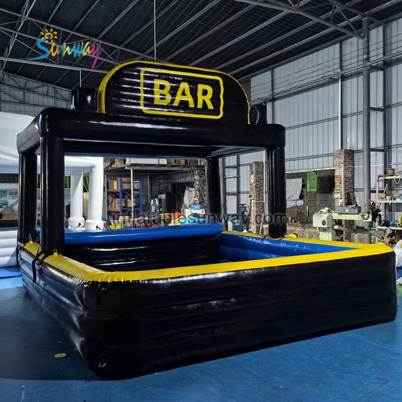 Inflatable pool bar